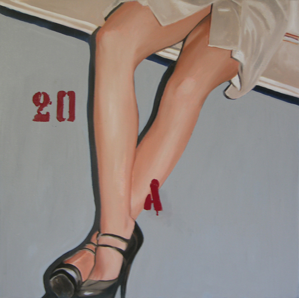 "20 A" cm 50x50 - olio su tela - 2008 Galleria 777 - Pescara